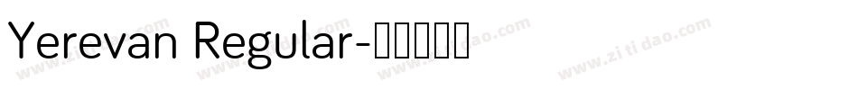 Yerevan Regular字体转换